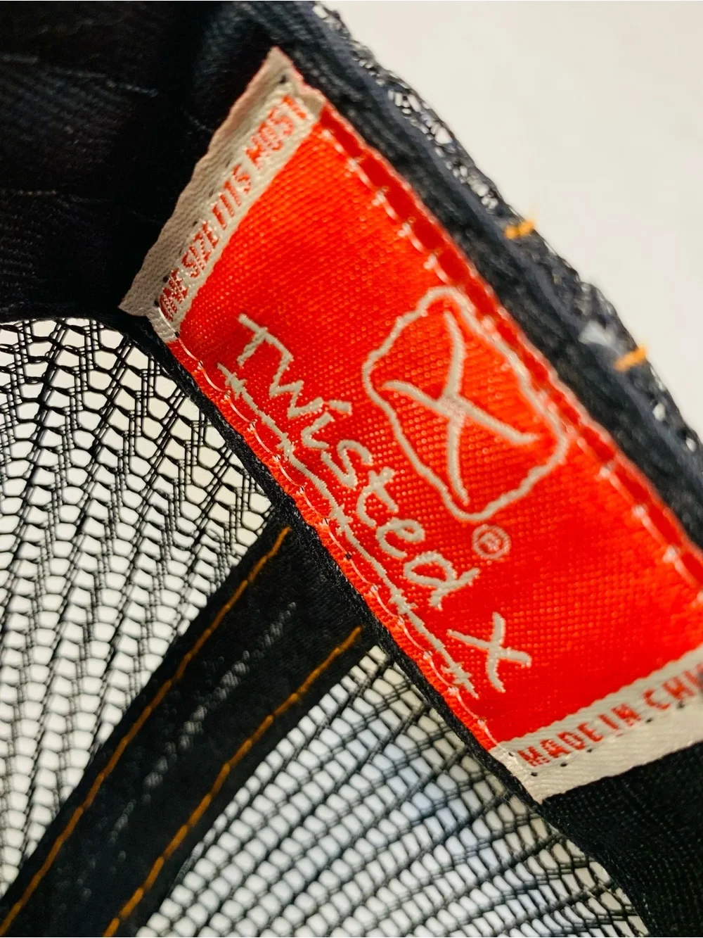 Twisted X Charcoal Heather Trucker Hat with Orange Logo